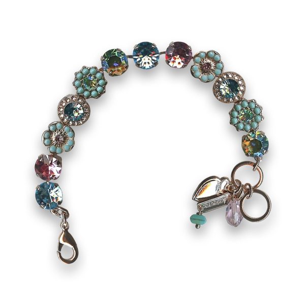 Bracelet by Mariana Gypsy Soul Coll. Adorable Turquoise and Rose Swarovski Crystals