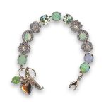 Bracelet by Mariana A La Mode Coll. Adorable Opal Mineral and Violet Swarovski Crystals