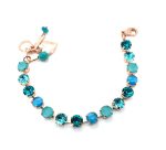 Bracelet By Mariana Adorable Aqua and Blue Zircon Swarovski Crystals-RG - Image 2
