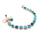 Bracelet By Mariana Adorable Aqua and Blue Zircon Swarovski Crystals-RG - Image 3