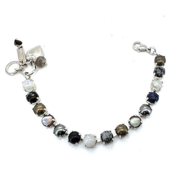 Bracelet By Mariana Woman Jasper and Quartz Minerals and Swarovski Crystals