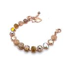 Bracelet By Mariana Peach, Sun-Kissed and Golden Shadow Swarovski Crystals - Image 2