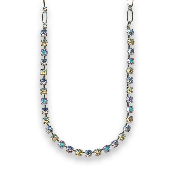 Necklace by Mariana Beautiful Violet and Yellow Swarovski Crystals