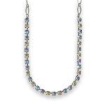 Necklace by Mariana Beautiful Violet and Yellow Swarovski Crystals - Image 3