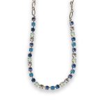 Necklace by Mariana Alluring Blue and Opal Swarovski Crystals - Image 3