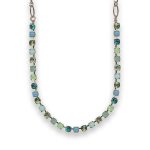 Necklace by Mariana Elegant Peridot and Opal Swarovski Crystals - Image 2