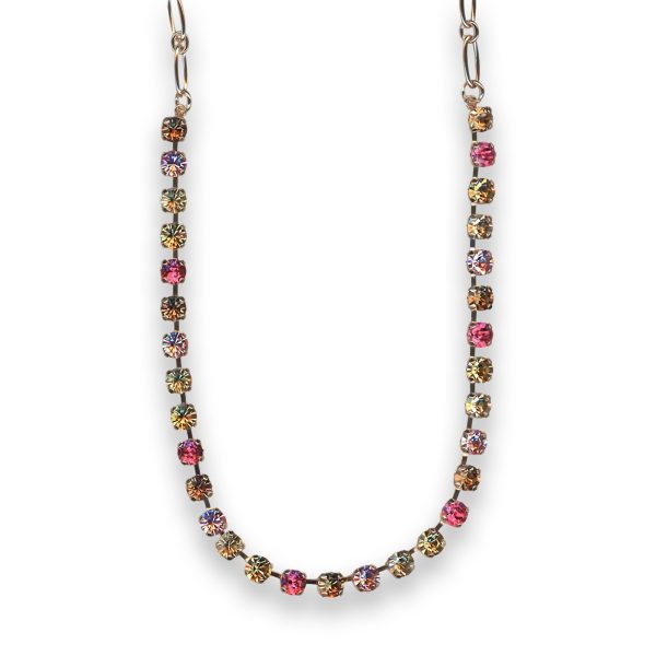 Necklace by Mariana Lovely Rose and Golden Swarovski Crystals