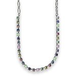 Necklace by Mariana Beautiful Tanzanite and Opal Swarovski Crystals - Image 2