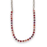Necklace by Mariana Exquisite Siam and Fuchsia Swarovski Crystals