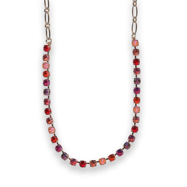 Necklace by Mariana Exquisite Siam and Fuchsia Swarovski Crystals