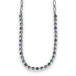 Necklace by Mariana Gorgeous Aquamarine and Violet Swarovski Crystals - Image 3