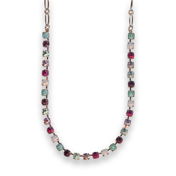 Necklace by Mariana Beautiful Fuchsia and Amethyst Swarovski Crystals