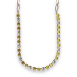 Necklace by Mariana Sassy Yellow and Clear Swarovski Crystals - Image 2