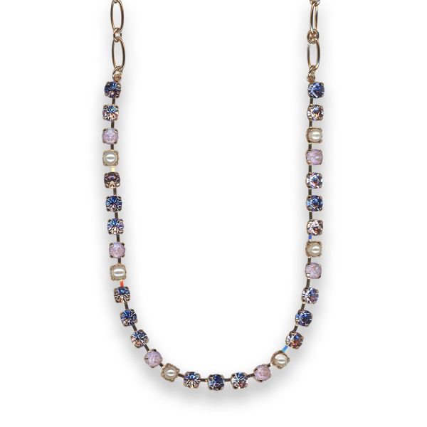 Necklace by Mariana Lovely Pearl and Violet Swarovski Crystals