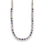Necklace by Mariana Lovely Pearl and Violet Swarovski Crystals - Image 2