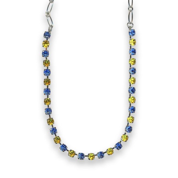 Necklace by Mariana Adorable Sapphire and Citrine Swarovski Crystals