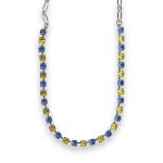 Necklace by Mariana Adorable Sapphire and Citrine Swarovski Crystals - Image 3