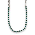 Necklace by Mariana Sophisticated Emerald and Blue Zircon Swarovski Crystals