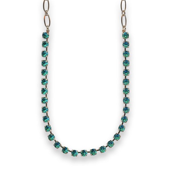 Necklace by Mariana Elegant Blue Zircon Swarovski Crystals