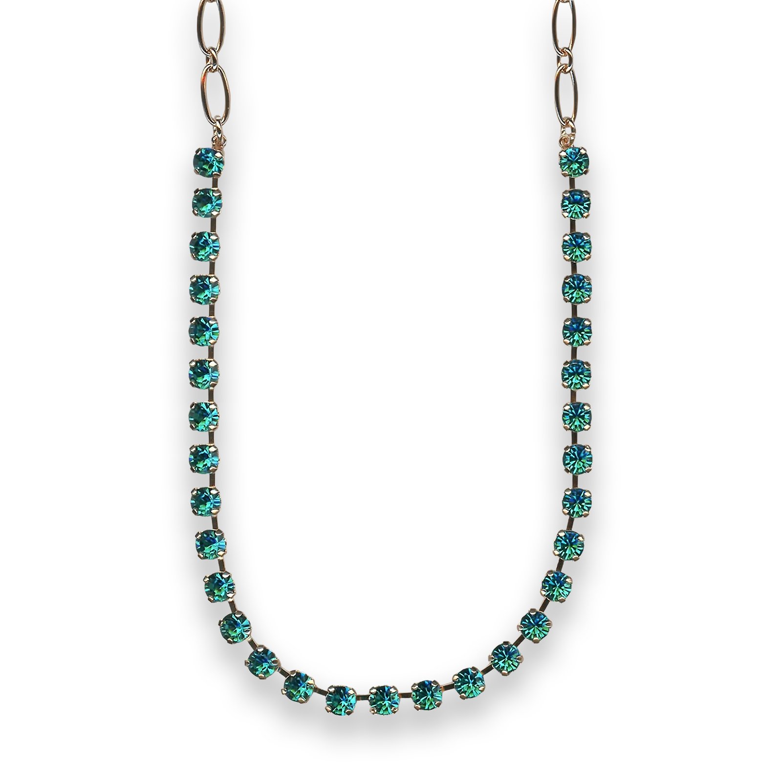 N-3430-229229-RG (1) Necklace by Mariana Elegant Blue Zircon Swarovski Crystals - Image 1