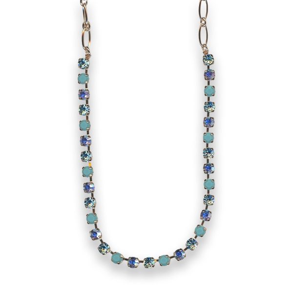 Necklace by Mariana Beautiful Turquoise and Aquamarine Swarovski Crystals
