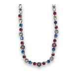 Necklace by Mariana My Treasures Coll. Exquisite Capri and Siam Swarovski Crystals
