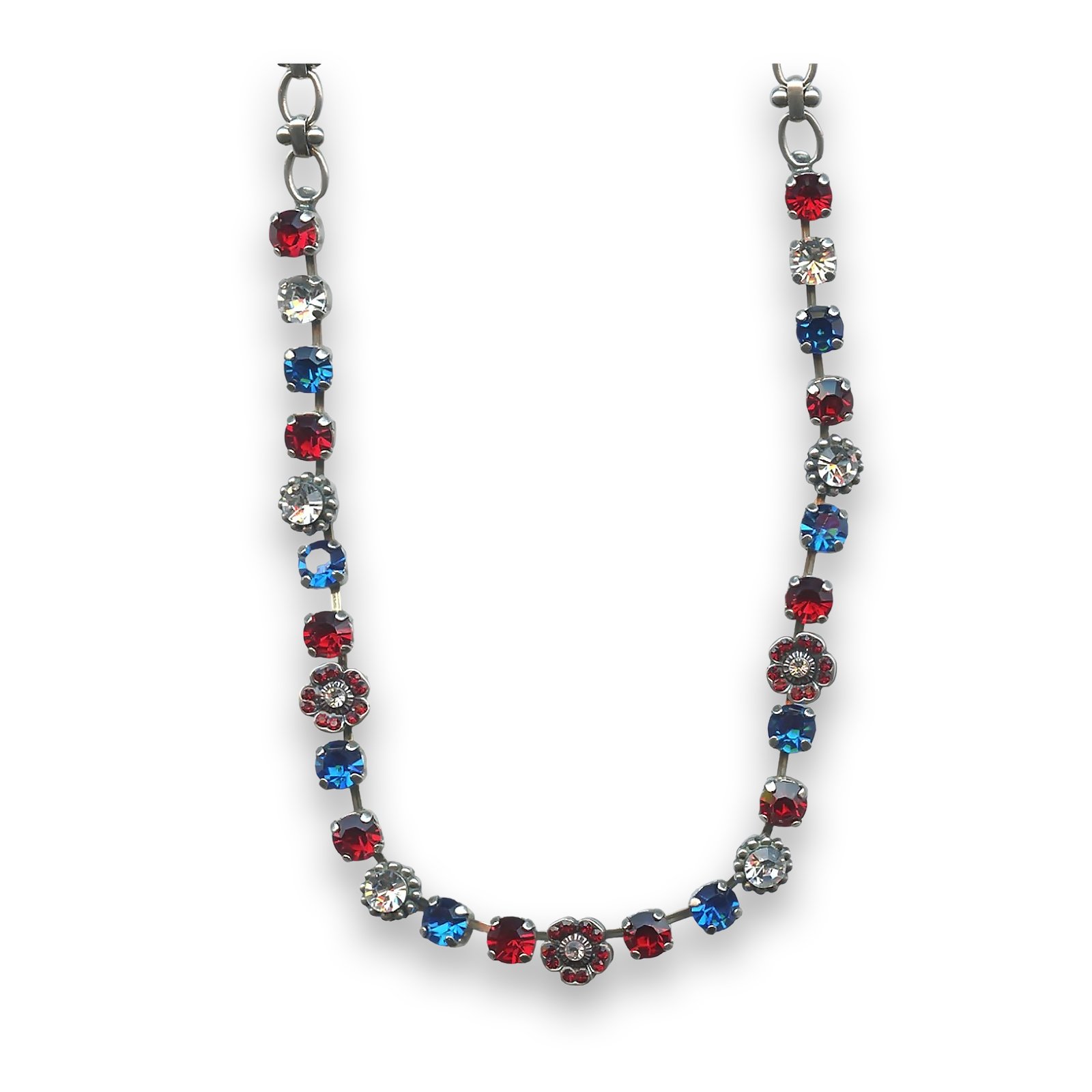 N-3504-2-012024-SP (1) Necklace by Mariana My Treasures Coll. Exquisite Capri and Siam Swarovski Crystals - Image 1