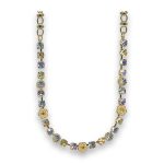 Necklace by Mariana Roman Holiday Coll. Elegant AB and Pearl Swarovski Crystals