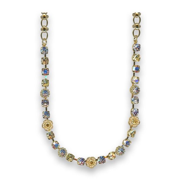 Necklace by Mariana Roman Holiday Coll. Elegant AB and Pearl Swarovski Crystals