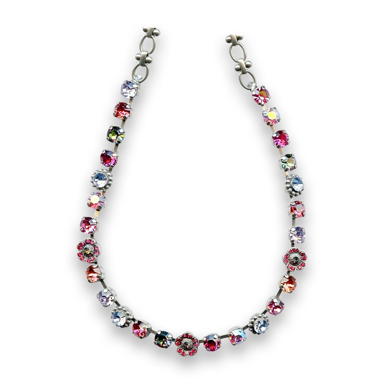 N-3504-2-1027-SP (1) Necklace by Mariana Nirvana Coll. Lovely Rose and AB Swarovski Crystals - Image 1