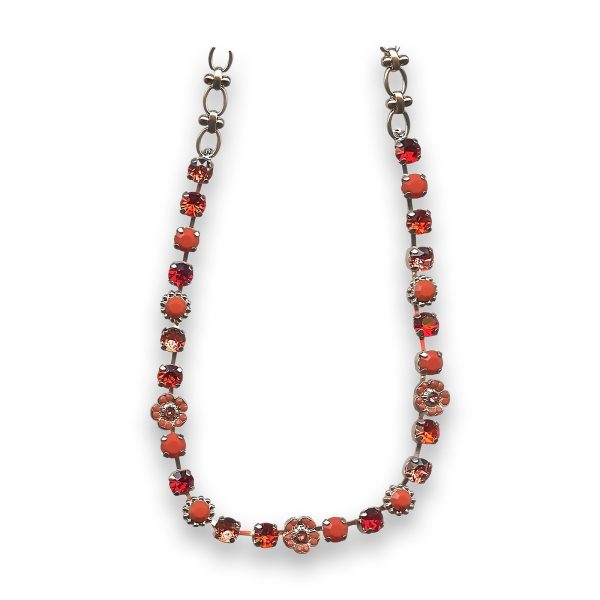 Necklace by Mariana Silk Road Coll. Sassy Orange Swarovski Crystals