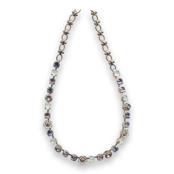 Necklace by Mariana Cocktail Hour Coll. Timeless Opal and Violet Swarovski Crystals