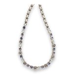 Necklace by Mariana Cocktail Hour Coll. Timeless Opal and Violet Swarovski Crystals - Image 2