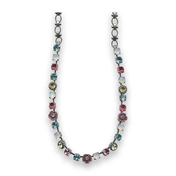 Necklace by Mariana Cocktail Hour Coll. Lovely Rose and Blue Swarovski Crystals