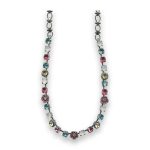Necklace by Mariana Cocktail Hour Coll. Lovely Rose and Blue Swarovski Crystals - Image 2