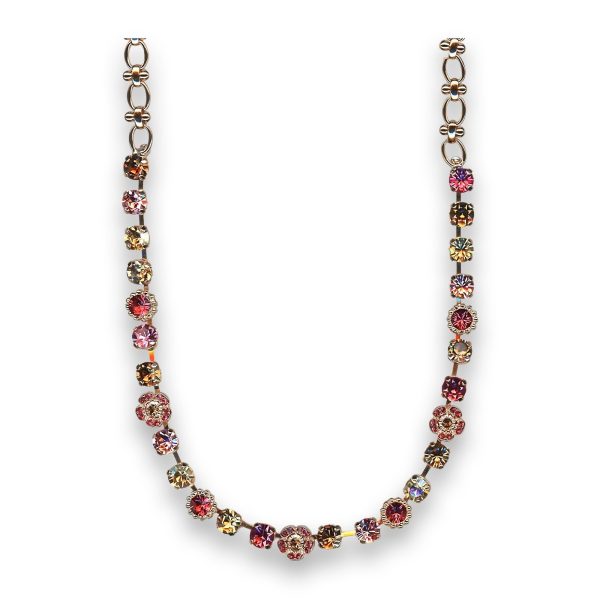 Necklace by Mariana Winter 2019 Coll. Beautiful Rose and Golden Swarovski Crystals