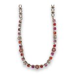 Necklace by Mariana Summer 2023 Coll. Stunning Siam and Rose Swarovski Crystals - Image 2