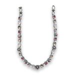 Necklace by Mariana Ambrosia Coll. Floral Pink and Pearl Swarovski Crystals