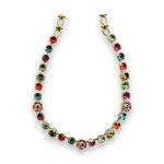 Necklace by Mariana East Meets West Coll. Exquisite Multi-Color Swarovski Crystals - Image 3
