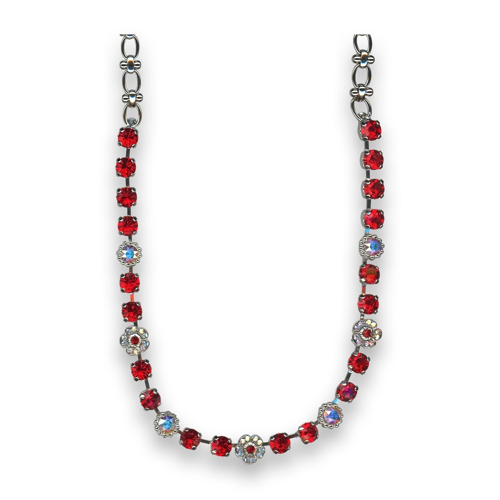 N-3504-2-2271AB-SP (1) Necklace by Mariana My Treasures Coll. Stunning Siam and AB Swarovski Crystals - Image 1