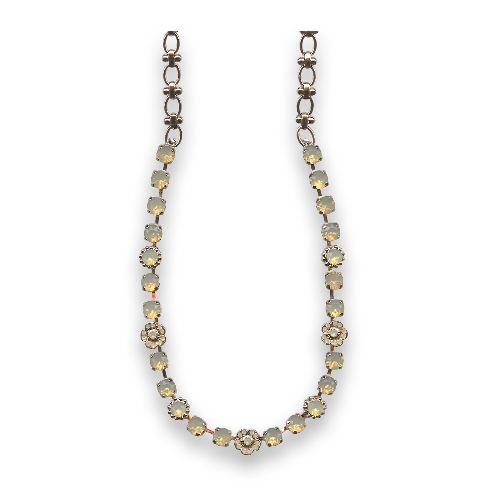 N-3504-2-287287-RG (1) Necklace by Mariana My Treasures Coll. Charming Sand Opal Swarovski Crystals - Image 1