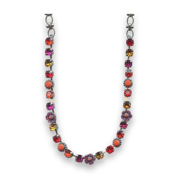Necklace by Mariana Icons Coll. Stunning Hyacinth and Fuchsia Swarovski Crystals