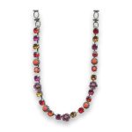 Necklace by Mariana Icons Coll. Stunning Hyacinth and Fuchsia Swarovski Crystals - Image 2
