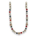 Necklace by Mariana My Treasures Coll. Elegant Blue and Siam Swarovski Crystals