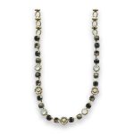 Necklace by Mariana My Treasures Coll. Luxurious Onyx Mineral and Opal Swarovski Crystals