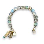 Bracelet by Mariana Beautiful Turquoise and Opal Swarovski Crystals