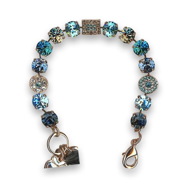 Bracelet by Mariana Gorgeous Aqua and Montana Swarovski Crystals