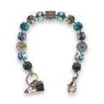 Bracelet by Mariana Gorgeous Aqua and Montana Swarovski Crystals - Image 2