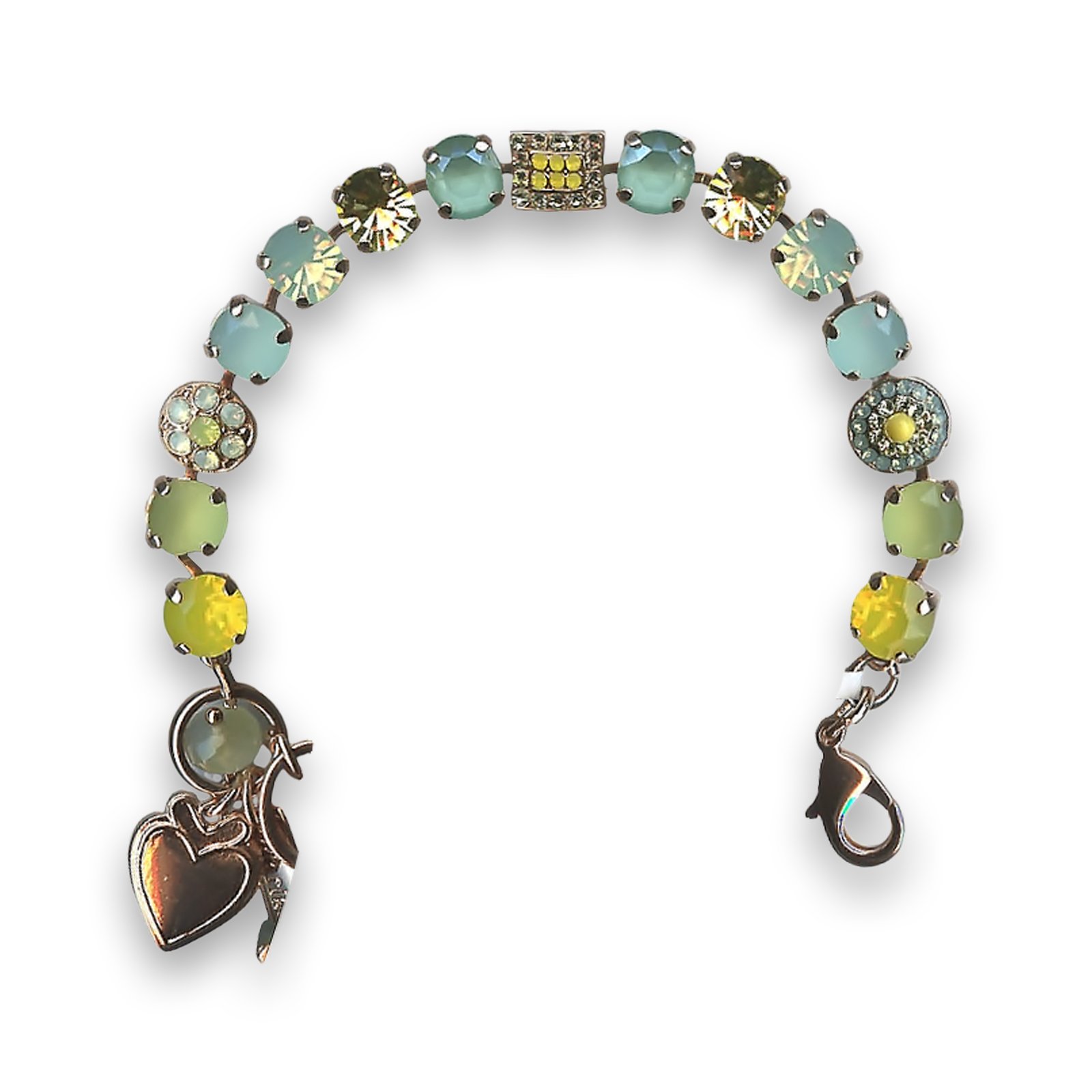 B-4161-136-RG (1) Bracelet by Mariana Adorable Jonquil and Opal Swarovski Crystals - Image 1