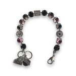 Bracelet by Mariana Elegant Jet and Apricot Swarovski Crystals